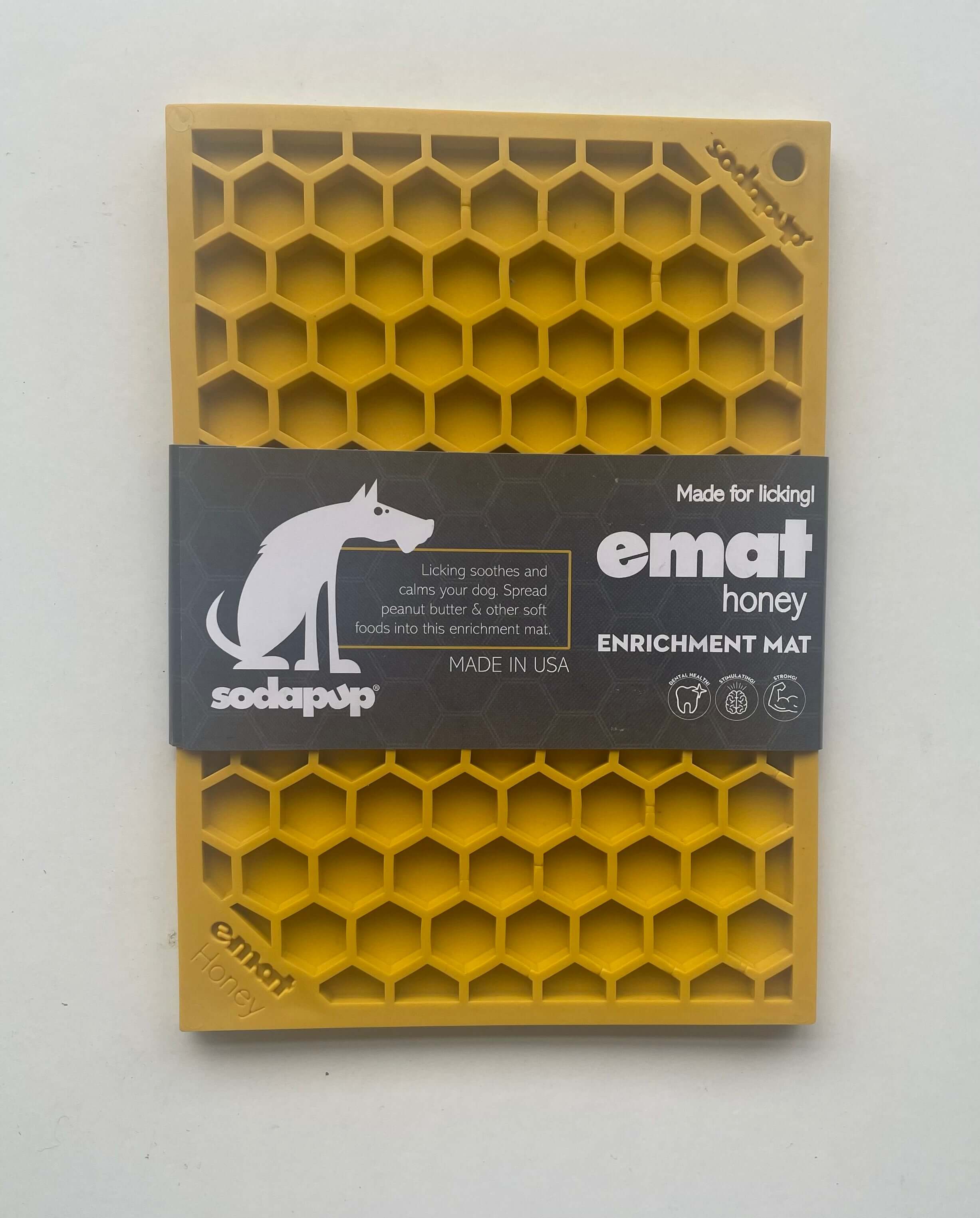 SodaPup Honeycomb Design Emat Enrichment Lick Mat Small